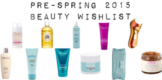 Jordan Taylor C  - Pre-Spring 2015 Beauty Wishlist