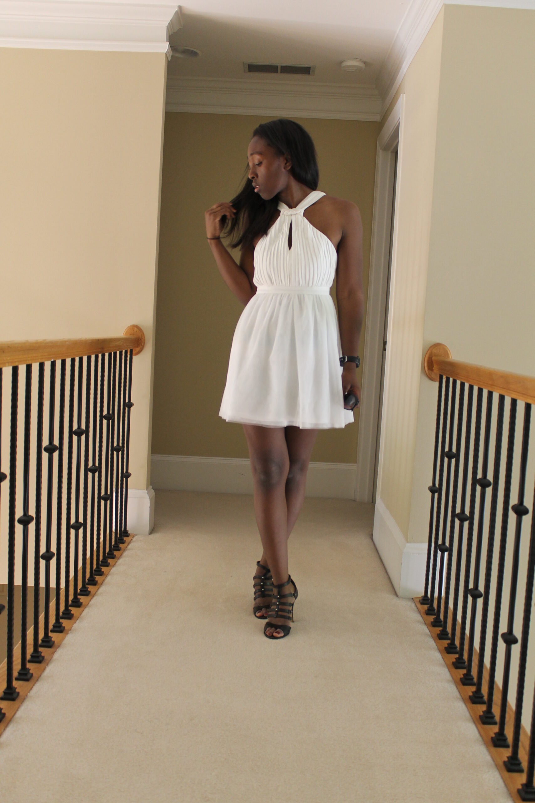 The Graduation Story: White Lace Graduation Dress