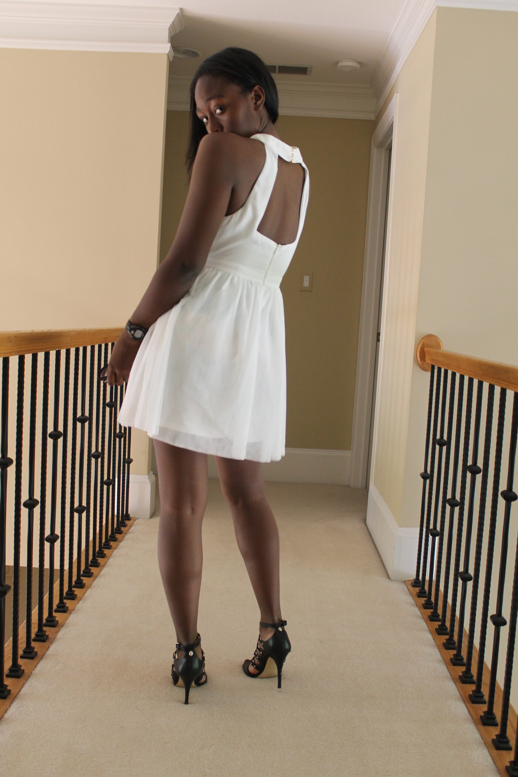 The Graduation Story: White Lace Graduation Dress