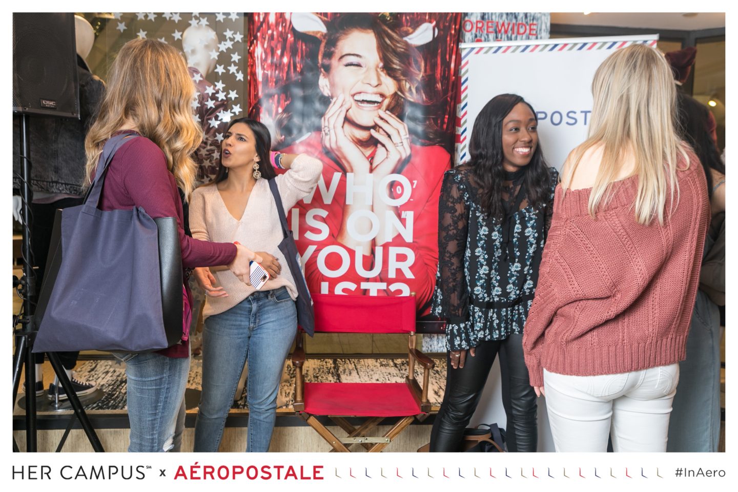 Jordan Taylor C - Prepping for Winter at the Her Campus x Aeropostale Event 