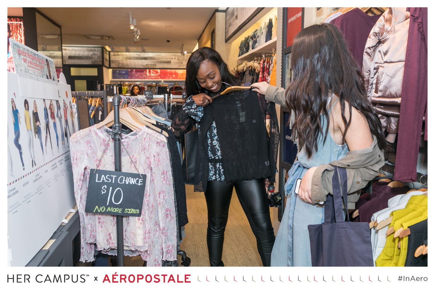 Jordan Taylor C - Prepping for Winter at the Her Campus x Aeropostale Event 
