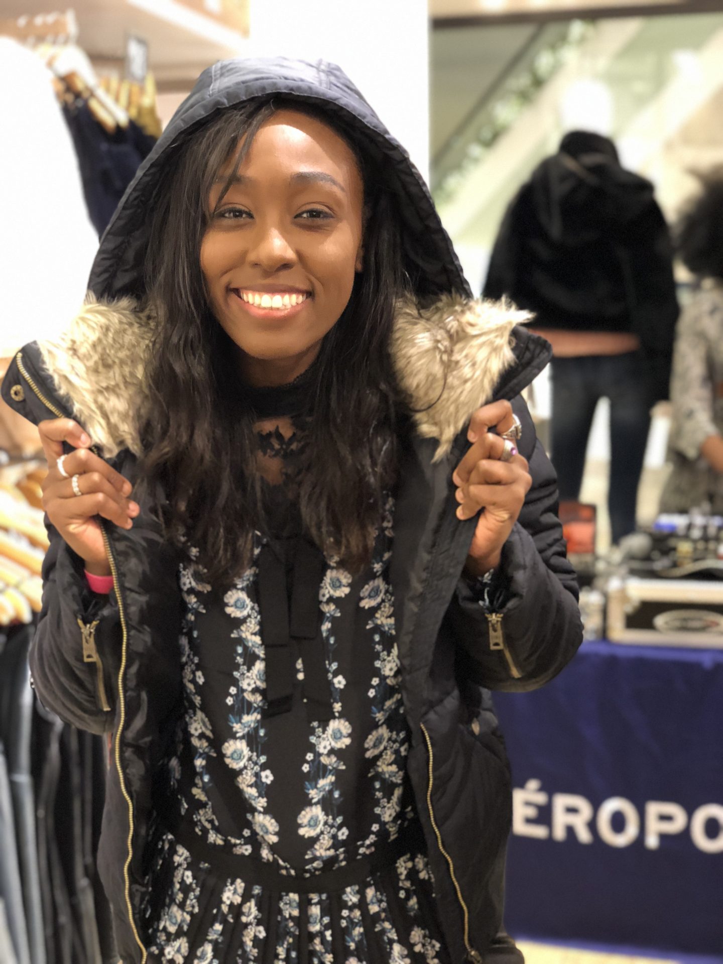 Jordan Taylor C - Prepping for Winter at the Her Campus x Aeropostale Event 