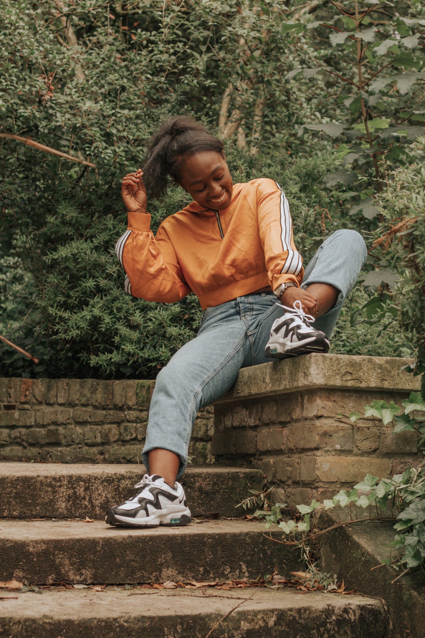 Jordan Taylor C || Let's Try This Again, black bloggers, atlanta blogger, black blogger, black woman, black female blogger, black female style, athleisure, new look jeans, nike trainers, nike sneakers, london park, london blog, london bloggers