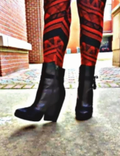 Red, Black, and Leather