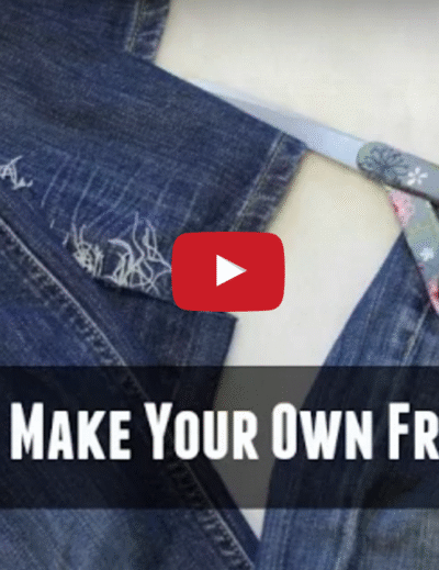 DIY Fringed Jeans Tutorial