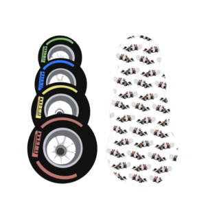 Pirelli Tyres Bookmark, Formula One Themed Accessory, Handmade in UK, F1 Car Book Mark, Racing wheels