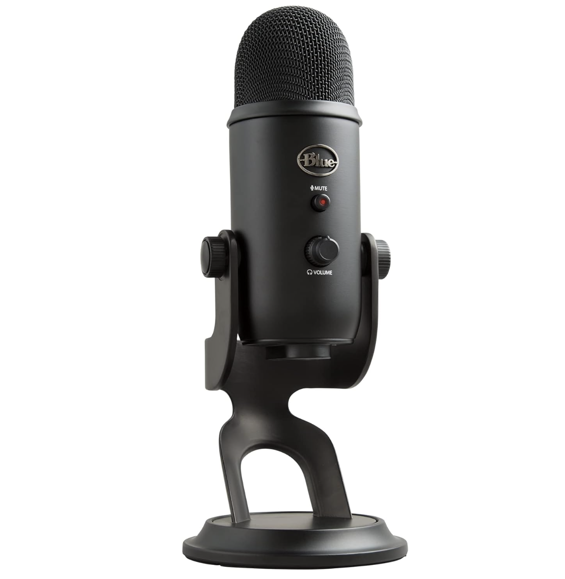 Logitech Blue Yeti USB Microphone for PC, Mac, Gaming, Recording, Streaming, Podcasting, Studio and Computer Condenser Mic with Blue VO!CE effects, 4 Pickup Patterns, Plug and Play – Black