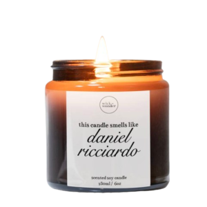 Not on the High Street - Smells Like Daniel Ricciardo Candle, Formula One Gift